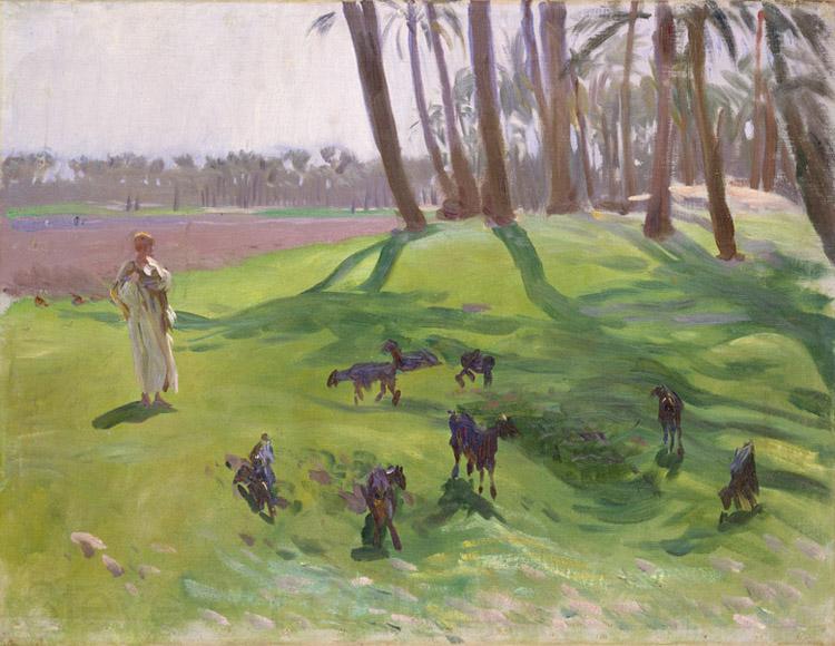 John Singer Sargent Landscape with Goatherd (mk18)